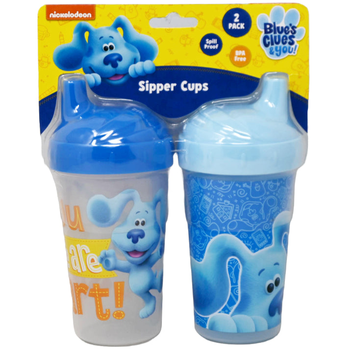 2pk HARD SPOUT SIPPER CUPS BLUES CLUES C/P 72