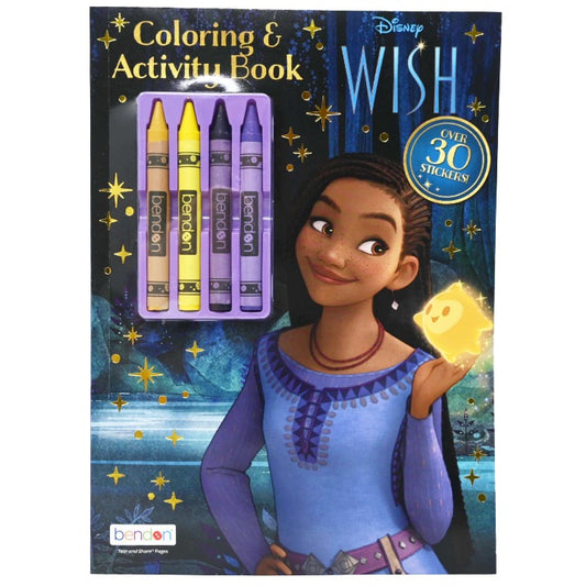 Wish Crayons & Coloring Book C/P 24 Disney