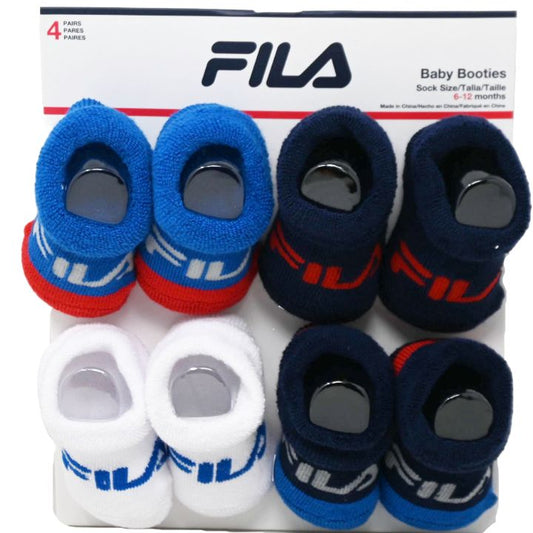 4pk BOYS FILA COLORBLOCK FC BOOTIES SOCKS C/P 60