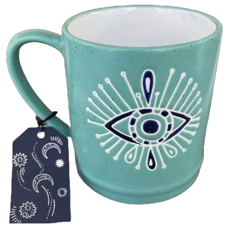 22oz TEAL EVIL EYE MUG C/P 24