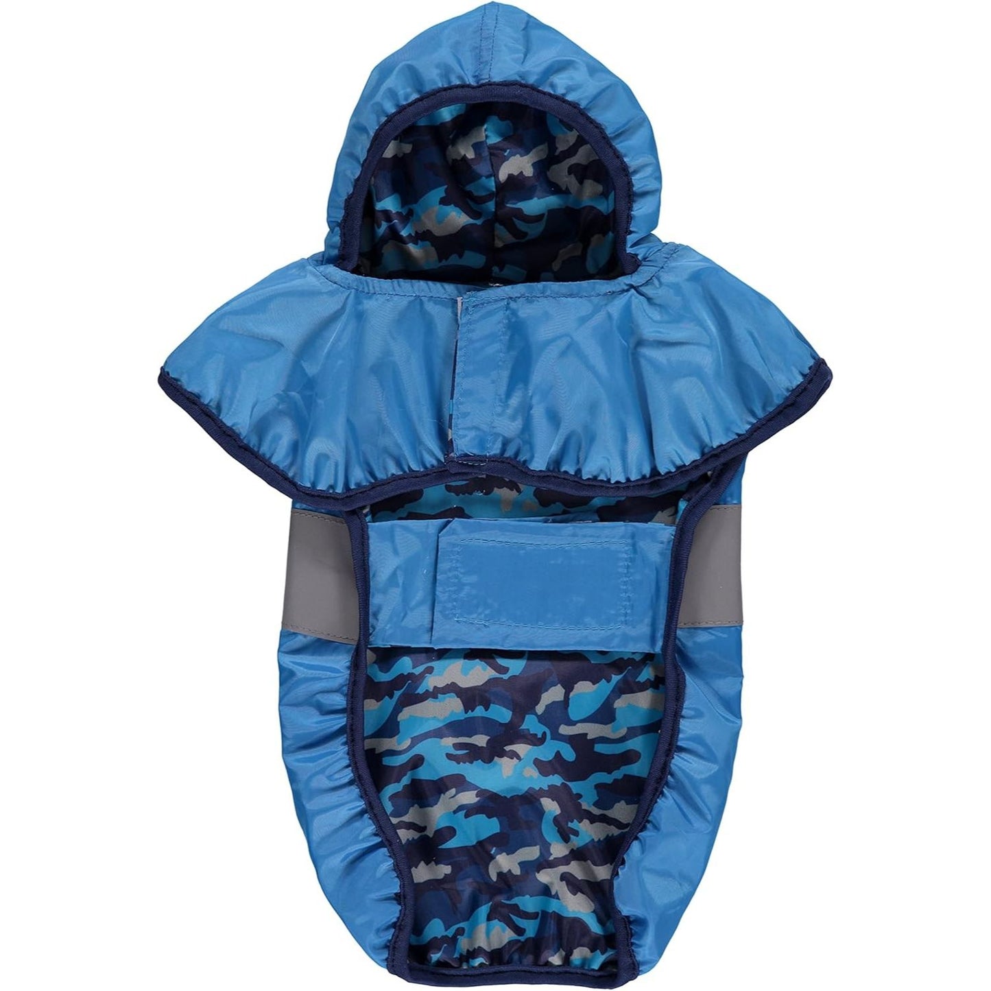 L-XL BLUE PET RAIN COAT C/P 24