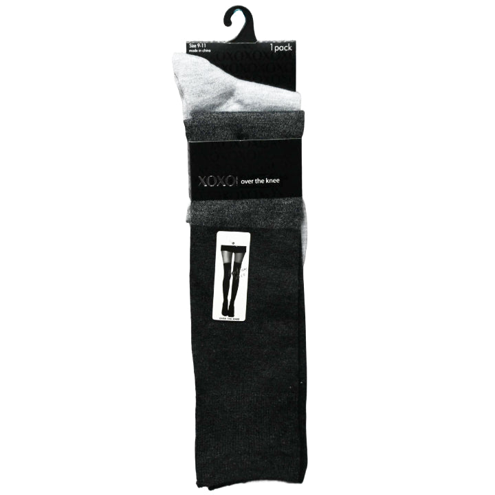 1pk LADIES XOXO OVER THE KNEE NC SOCKS SIZE 4-10 C/P 48
