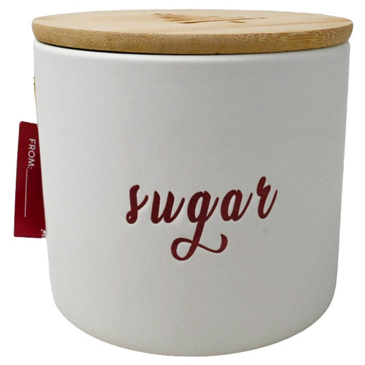 Canister with Bamboo Lid C/P 16 Holly & Joy