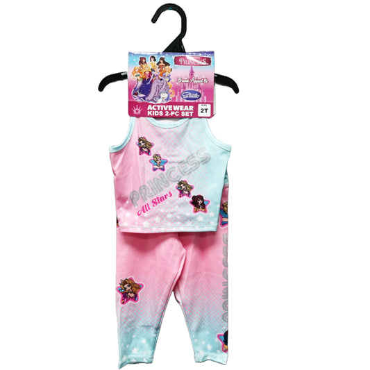 FAIRYTALE PRINCESS ALL STARS RACER TANK ACTIVEWEAR SET 3-ASST SIZE 2T-4T C/P 48