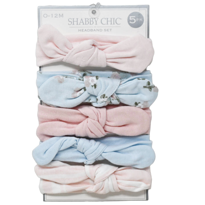 5pk Headband Set -Pink, White, Blue, Grey C/P 72