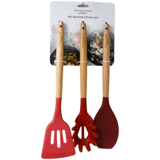 3pc Brg Turner Pasta Server Spoon Set C/P 12 Phantom Chef