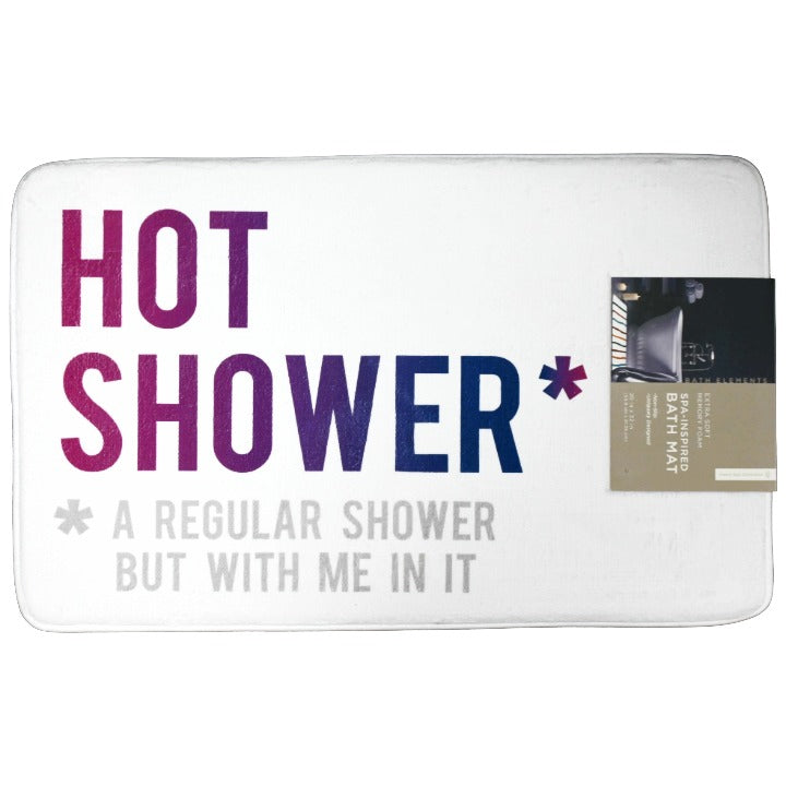 20X32" MULTICOLOR MICROFIBER PRINTED FOAM BATHMAT BATH ELEMENTS C/P 20