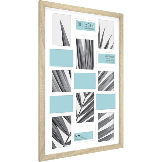 2PK 20"x30" COLLAGE FRAME NAT STUDIO WOODGRAIN C/P 1