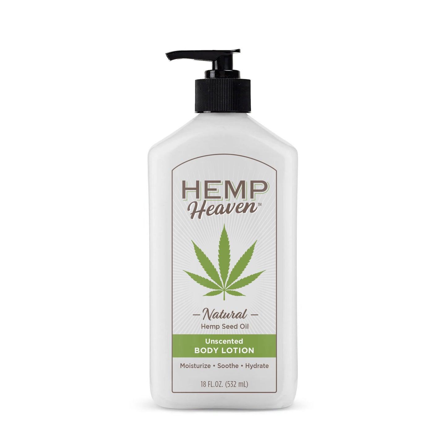 18oz HEMP HEAVEN PEAR BLOSSOM LOTION WITH PUMP AND PLASTIC WRAP C/P 12