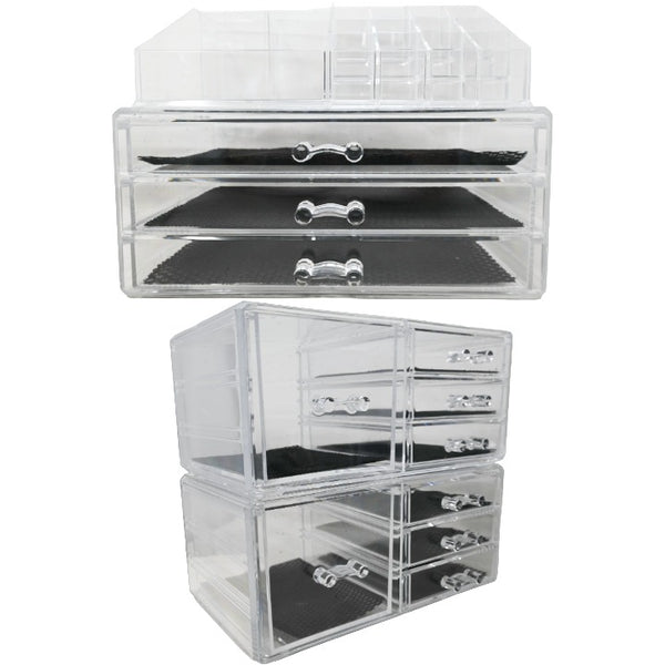 4pc Clear Organizer Set C/P 4