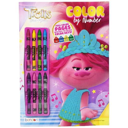 Trolls 3 Crayons & Coloring Book C/P 48 Dreamworks