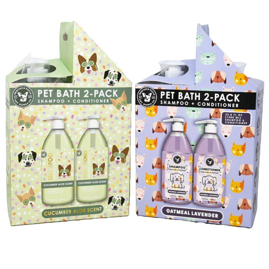 2 Asst 2pk 33.8oz Pet Shamp/Cond Pumps Precious Tales C/P 4