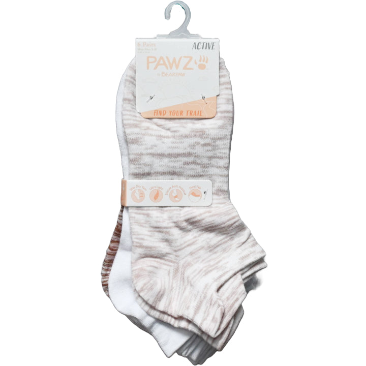 6pk LADIES ASST LOW CUT SPACEDYE SOCKS SIZE 9-11 C/P 60