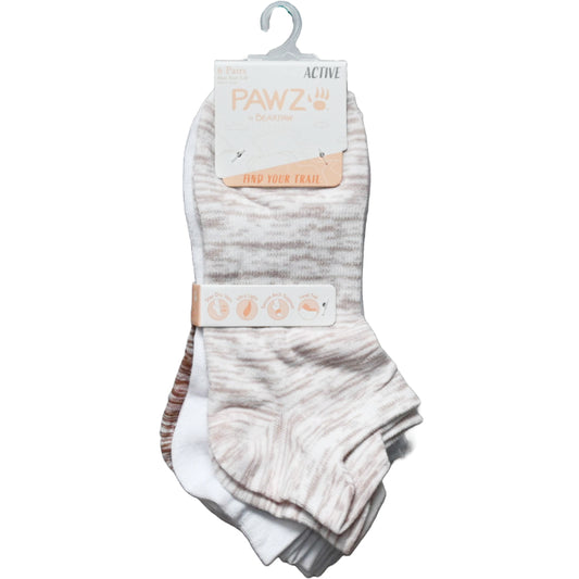 6pk LADIES ASST LOW CUT SPACEDYE SOCKS SIZE 9-11 C/P 60