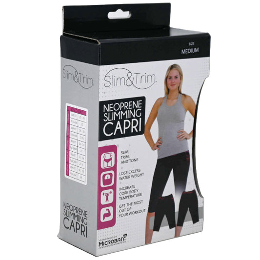 MED. BLK/MULTI SPACE DYE WOMEN NEOPRENE CAPRI (BOXED) C/P 12