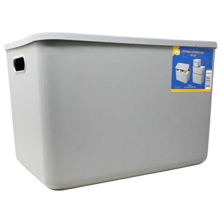 Lg Gry Box and Lid C/P 20