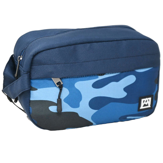 *OUTSIDE OF CA* AVALANCHE MEN NAVY TOILETRY BAG W/CAMO PRINT C/P 30