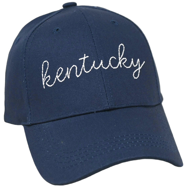 Navy Embroidery State Hat- Kentucky C/P 24