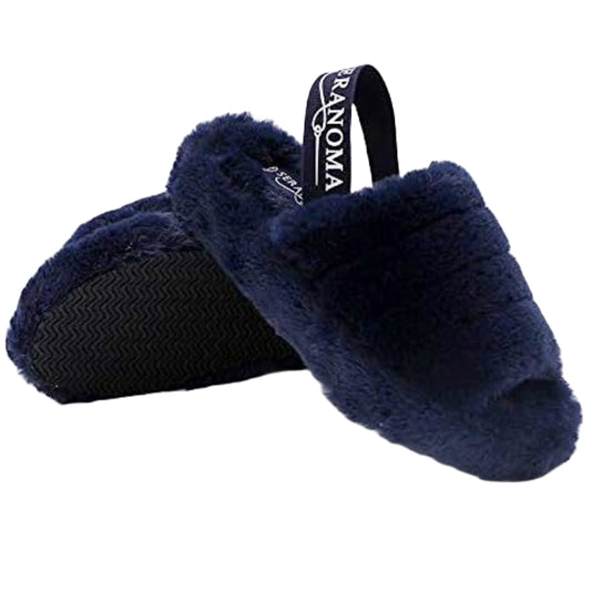 NAVY LADIES SLIPPERS SIZE 6 C/P 18