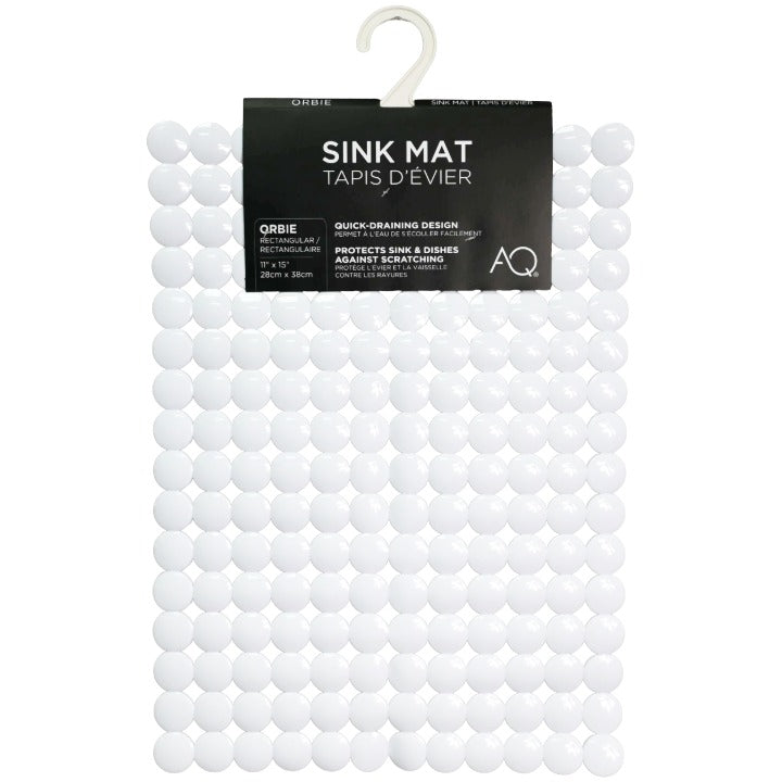 Wht Rect Sink Mat C/P 36