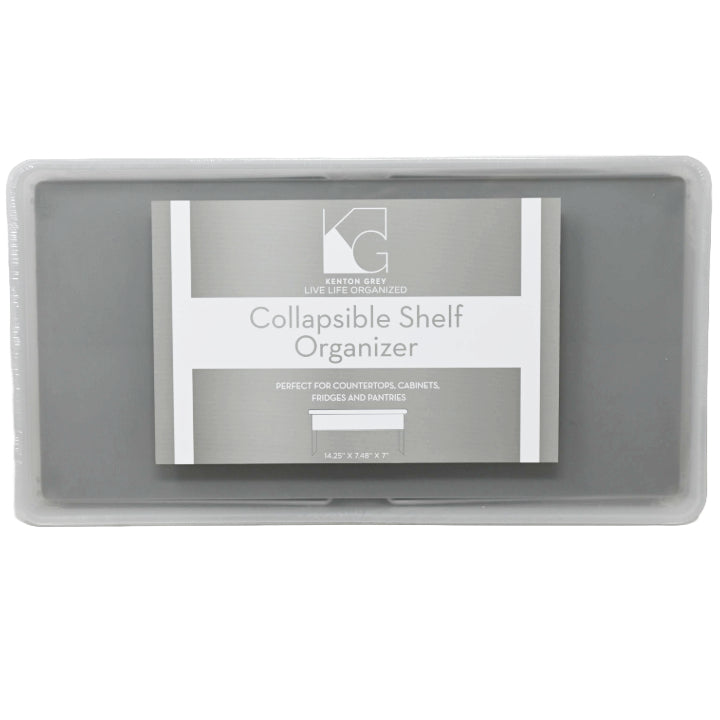 Collaspible Shelf Doubler with Grey TPR 14.25x7.48x7.01" C/P 12