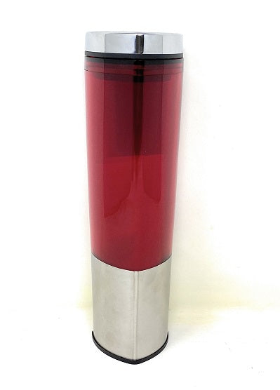 16oz Red Triangular Tumbler SS Base and Lid C/P 20