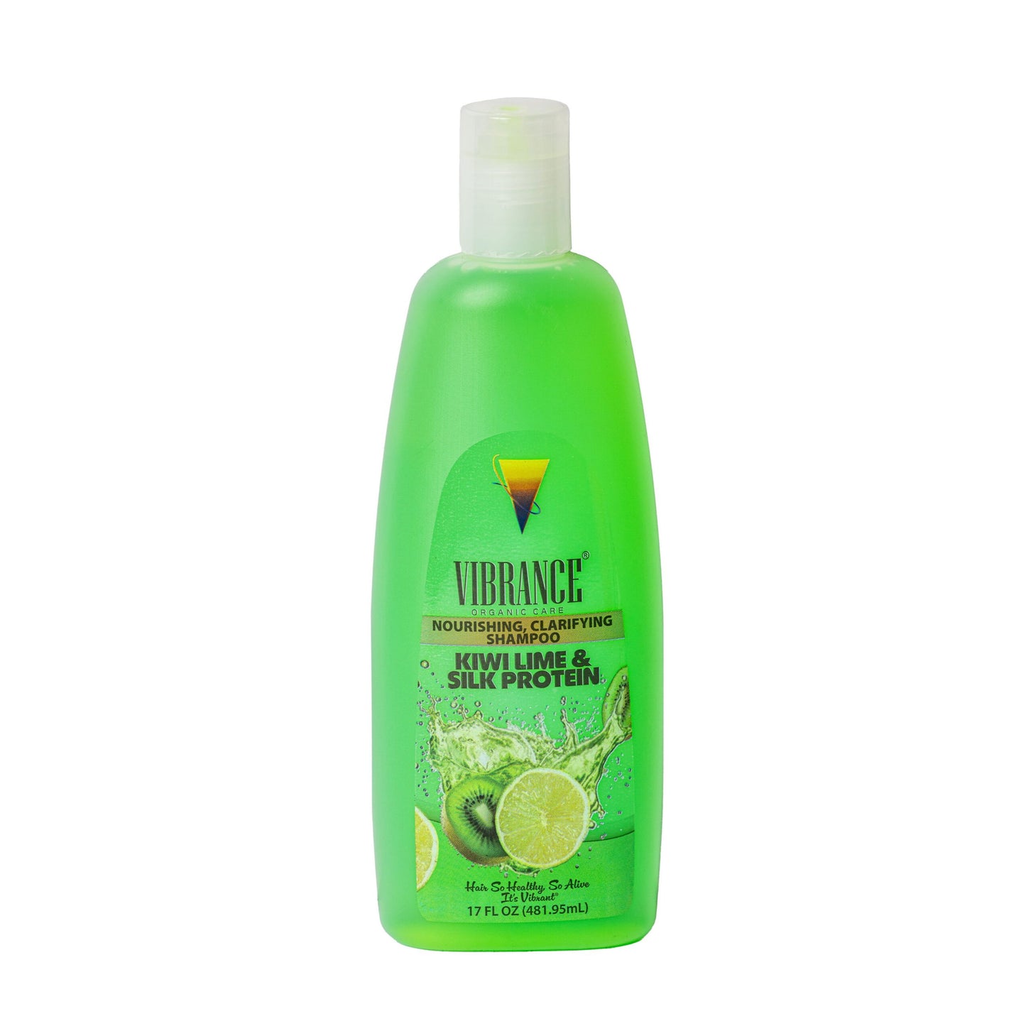 17oz VIBRANCE ORGANIC CARE SHAMPOO , KIWI LIME & SILK PROTEIN C/P 12