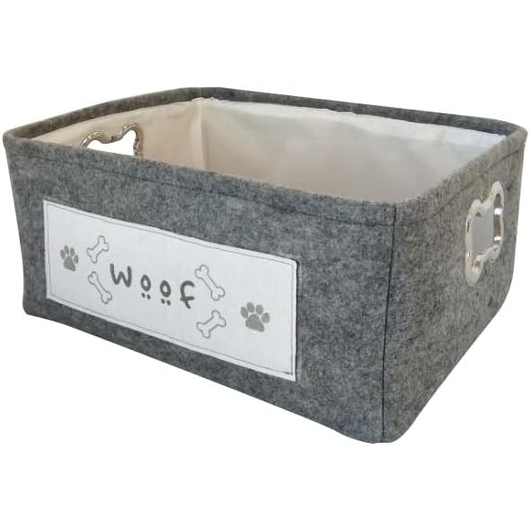 RECTANGULAR GRAY PET STORAGE BIN C/P 12