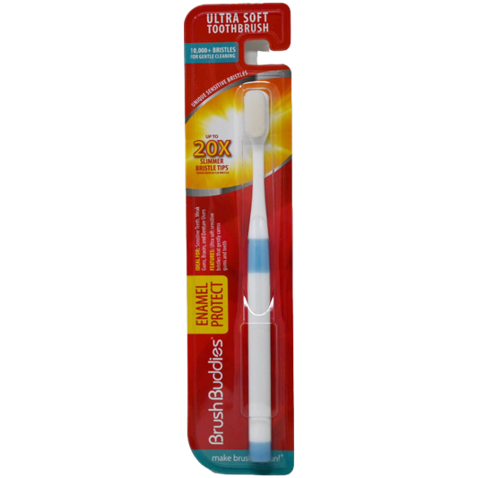 Wht/Blue Enamel Protect Ultra Soft Toothbrush c/p 24