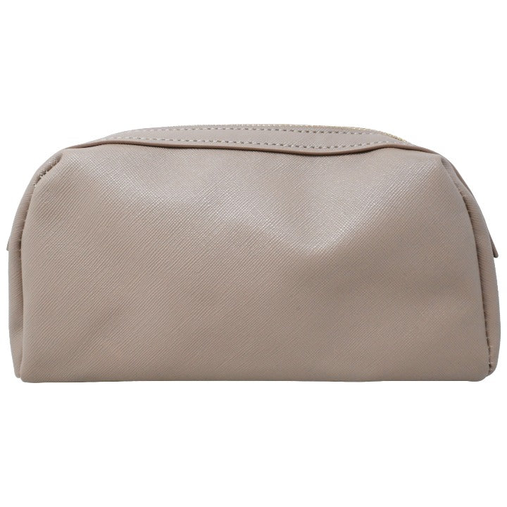 Taupe Arched Pouch Zip Bag C/P 24 Eccolo