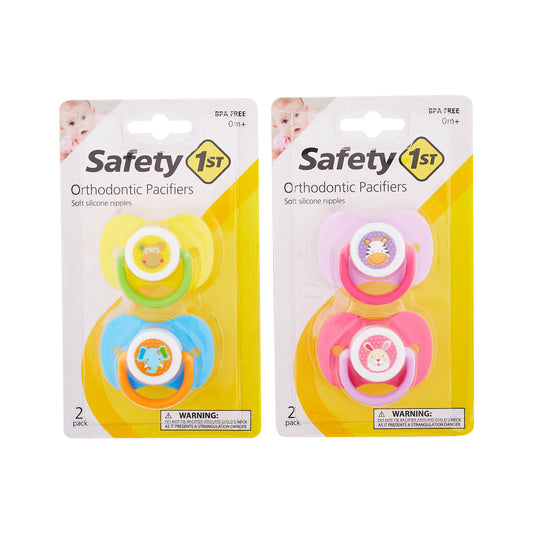 Safety 1st 2PK ORTHODONTIC PACIFIERS W/PRINT C/P 36