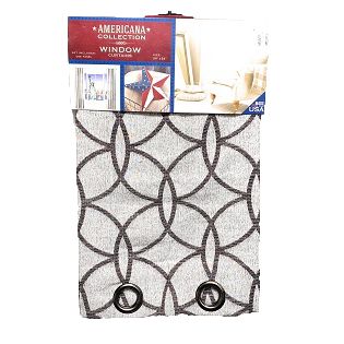 54" X 84" BROWN WINDOW CURTAIN C/P 6