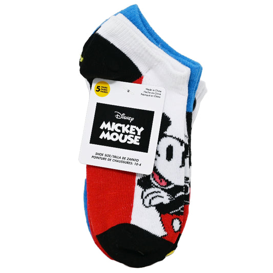 5pk MICKEY MOUSE ON THE BLOCK NS SOCKS SIZE 6-8 C/P 60