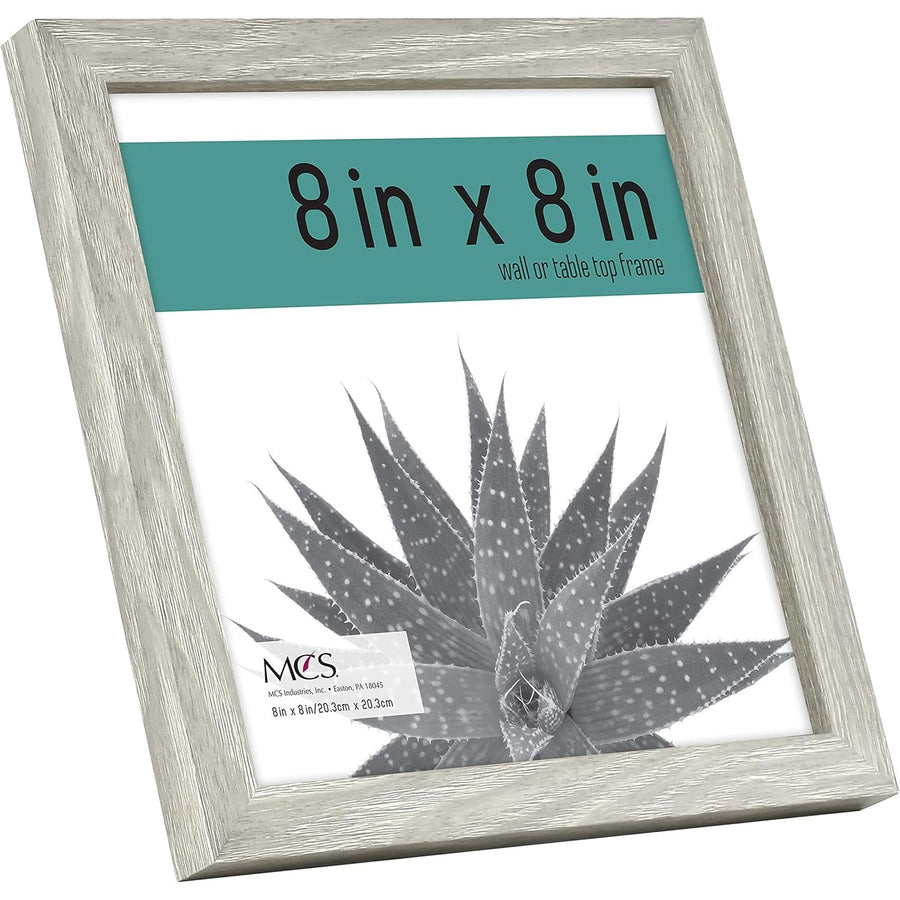 6pk 8X8" GRAY WOODGRAIN FRAME C/P 1