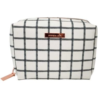 SOPHIA JOY CHECKED OUT PURSE KIT COSMETIC CASE C/P 12