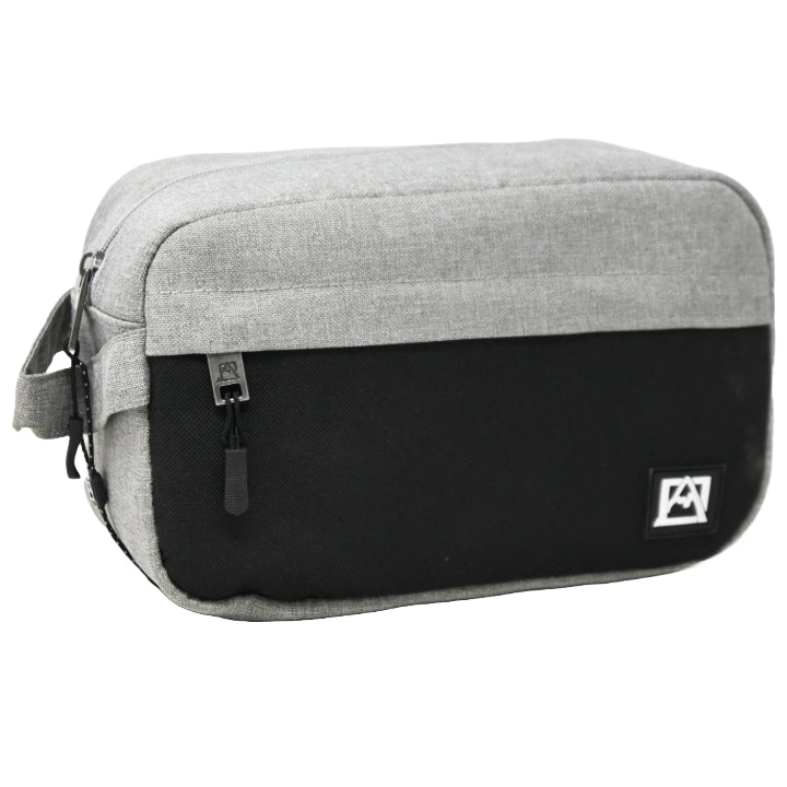 *OUTSIDE OF CA* LRG GRY/BLK MEN TOILETRY BAG C/P 30