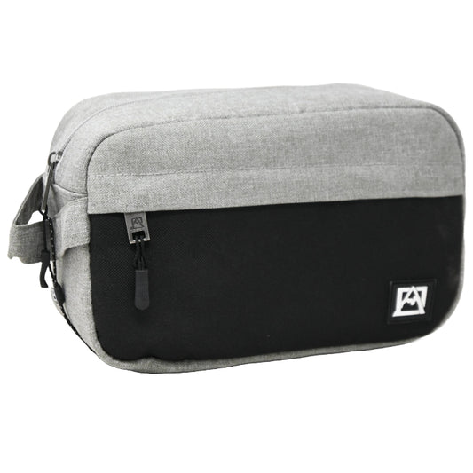 *OUTSIDE OF CA* LRG GRY/BLK MEN TOILETRY BAG C/P 30