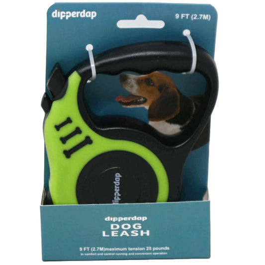 9FT RETRACTABLE LEASH GREEN C/P 108