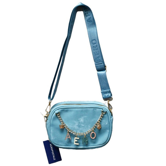 AEROPOSTALE BLUE CAMERA BAG wHANGING CHARMS C/P 24
