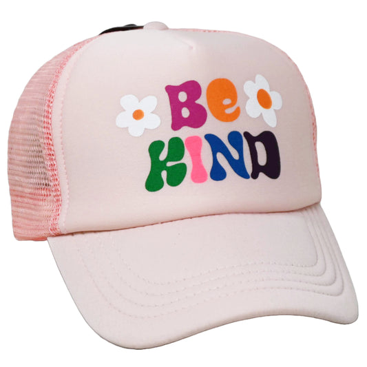 PINK BE KIND LADIES TRUCKER HAT C/P 50