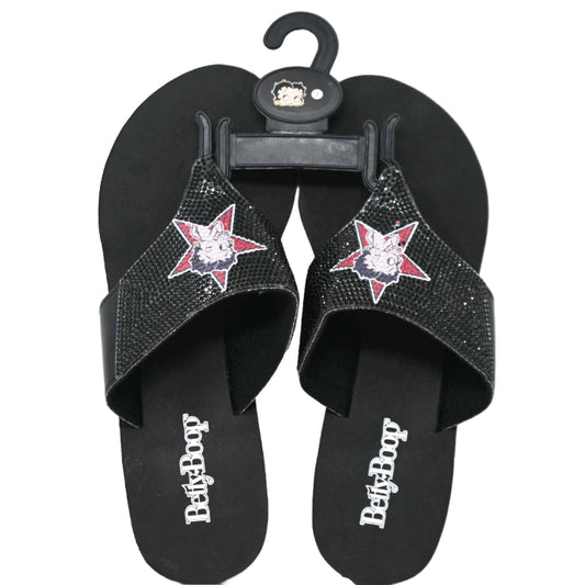 BETTY BOOP BLACK STAR SANDAL ASST SIZE C/P 18