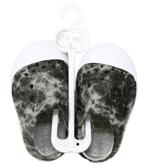 Little Me GARDEN SHOES - BLACK & WHITE TIEDYE (Size 3, 4, 5 ) C/P 36