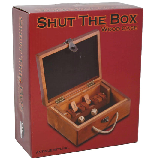 WOOD SHUT THE BOX GAME IN CASE C/P 16