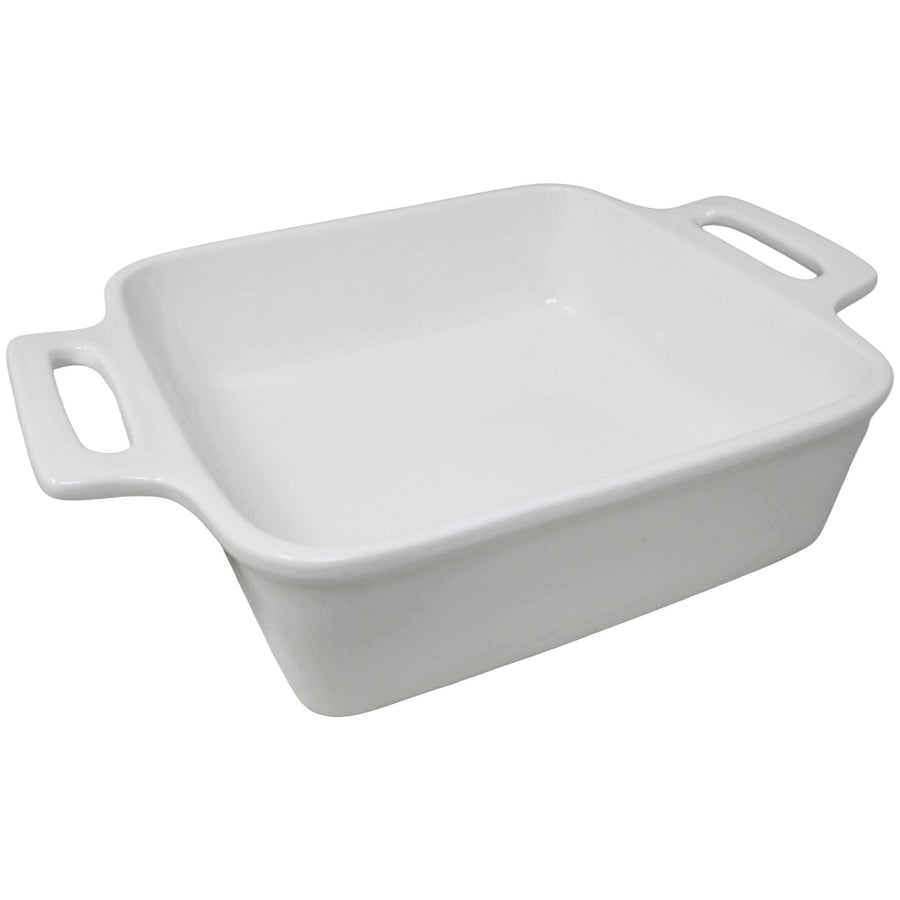 Wht Square Bakeware w/Handles C/P 12