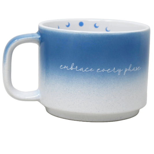 "Embrace Every Phase" Moon Reactive Stacking Mug C/P 36