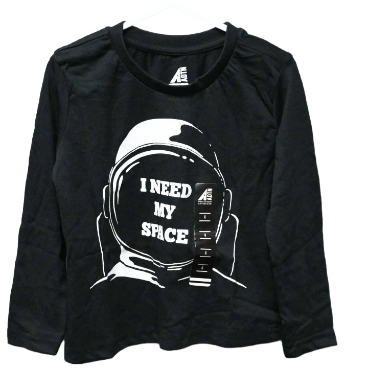 BOYS SIZE 4-7 LONG SLEEVE NEED MY SPACE ASTRONAUNT T-SHIRT C/P 24