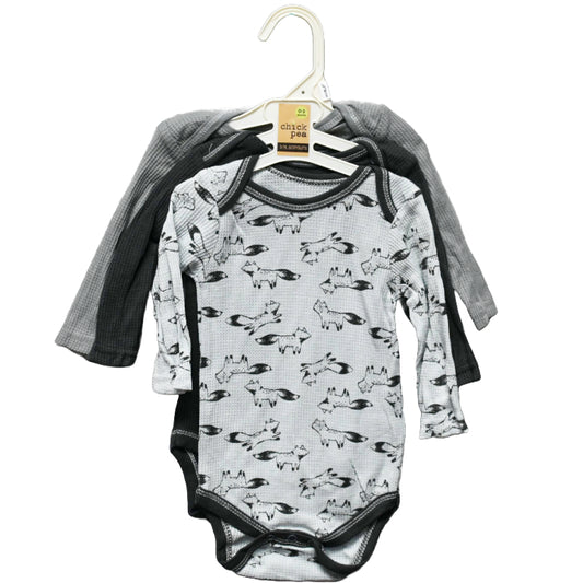 3pk FOX BODYSUITS - THERMAL C/P 48