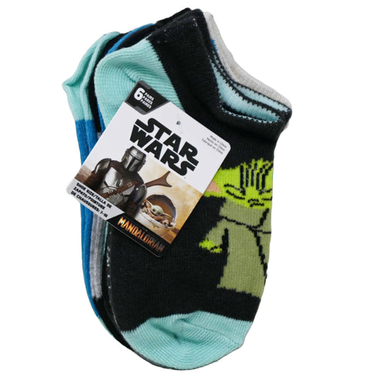 6pk THE MANDALORIAN THE FORCE NS SOCKS SIZE 4-6 C/P 30