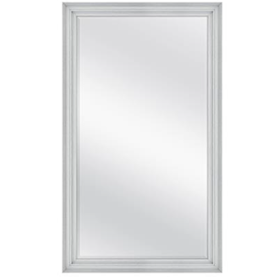 28.66"x49.66" EZRA GREY WOODGRAIN OVERSIZED MIRROR C/P 1