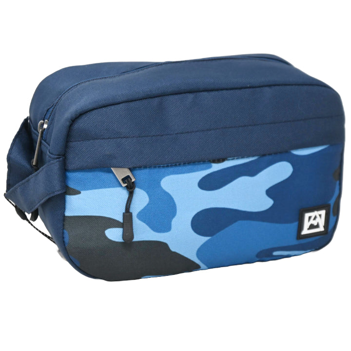*OUTSIDE OF CA* AVALANCHE MEN NAVY TOILETRY BAG W/CAMO PRINT C/P 30